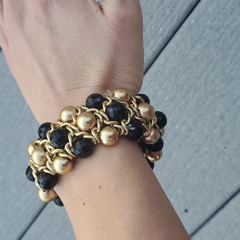 Set Beaded Stretch Statement Bracelets - image 8